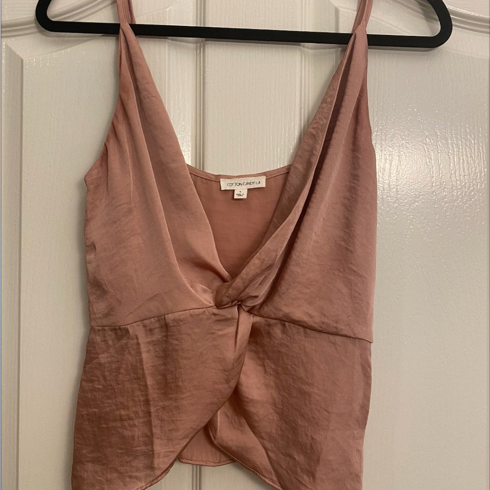 Pink, Silk Cotton Candy LA Tank Top